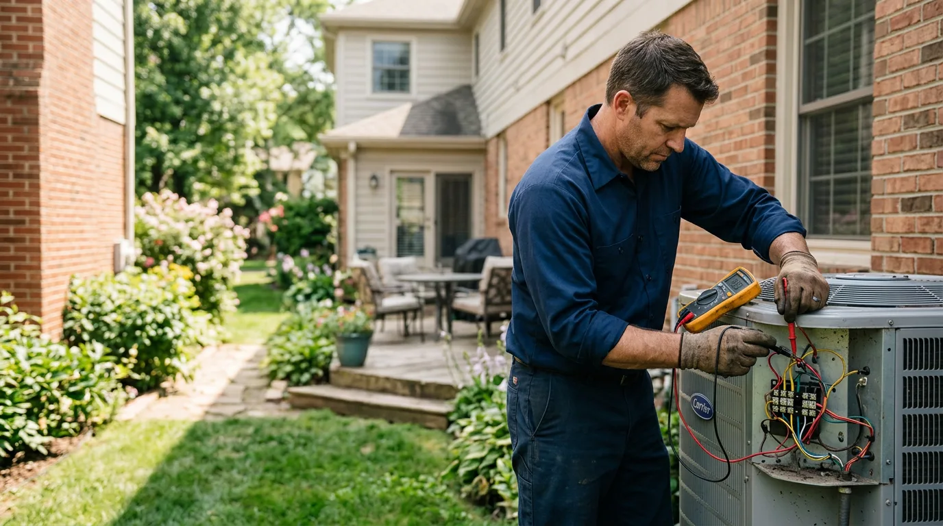 HVAC technician working near Lincolnville, KS